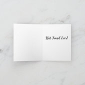 パープル＆ホワイトのアイリス　オリジナルグリーティングカード カード (内部)