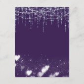 パープル&ホワイトの吊るし照明 エンクロージャー カード (裏面)