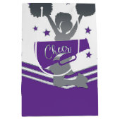 パープル&ホワイトスターズ応援応援リーディングパーティー ミディアムペーパーバッグ (正面)