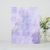 パープル&ホワイトフローラスクラップブック紙 (スタンド正面)