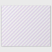 パープル ホワイト ストライプ ドット 結婚式 ラッピングペーパー (フラット)