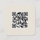 パープル ボタニカル リース QR コード ウェディング エンクロージャーカード (裏面)