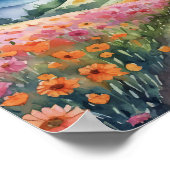 パープル マウンテン マジェスティ 水彩 ポスター (角)