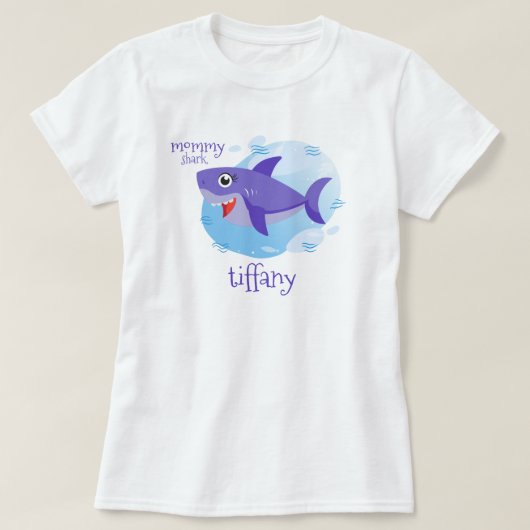 パープル・マミーシャーク Tシャツ (デザイン正面)