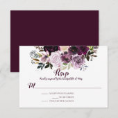 パープル マーブ ピンク ピオニー ローズ RSVP (正面/裏面)