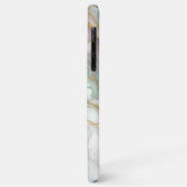 パープル マーブ 大理石 アート柄 Case-Mate iPhoneケース (裏面/左)