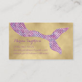 パープル·マーメイド·名刺金ゴールドとセーキン·グラム 名刺 (裏面)