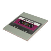 パープル ミックステープ - 80年代 90年代 レトロ風 ギフト タイル (側面)