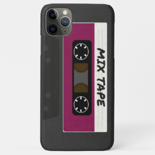 パープル ミックステープ - 80年代 90年代 レトロ風 ギフト iPhone 11 PRO MAXケース