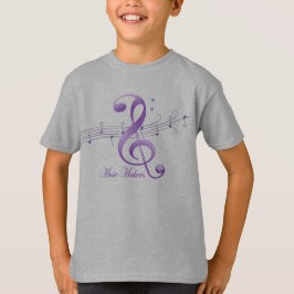 パープル・ミュージック・メイカーズ ロゴ キッズ快適Tシャツ Tシャツ