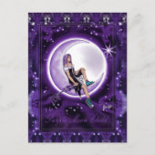 パープル・ムーン・チャイルド・ポストカード ポストカード (正面)