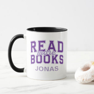 パープル・ユニバーシティ 読書好きのための "Read More Books" マグカップ