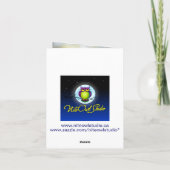 パープル ライラック ホワイト フラワーフォト ありがとうカード サンキューカード (裏面)