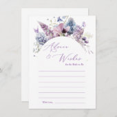 パープル+ラベンダーフローラアドバイスカード エンクロージャーカード (正面/裏面)