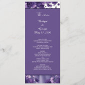 パープル&ラベンダー結婚フローラの美学 プログラム (正面)