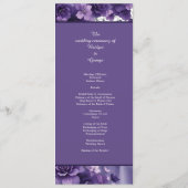 パープル&ラベンダー結婚フローラの美学 プログラム (裏面)