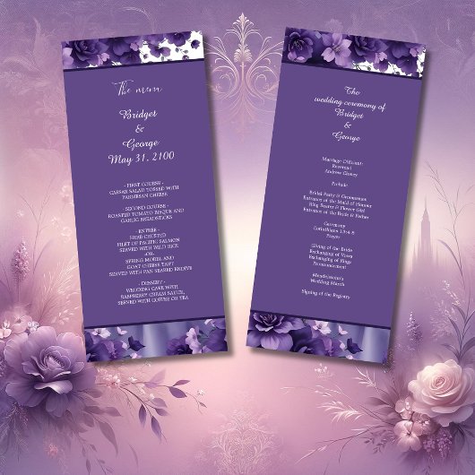 パープル&ラベンダー結婚フローラの美学 プログラム