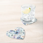 パープル ラベンダー クリーム フラワー ペーパーコースター (インサイチュ)