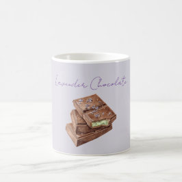 パープル ラベンダー ピスタチオ グリーン チョコレート コーヒーマグカップ
