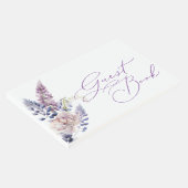 パープル＋ラベンダー フラワーのゲストブック ゲストブック (コーナー)