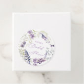 パープル + ラベンダー フラワーラウンド フェイバータグ (インサイチュ)