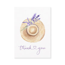 パープル ラベンダー フラワー ストローハット サンクス