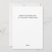 パープル ラベンダー フローラル ハッピー マザーズ デイ シーズンカード (裏面)