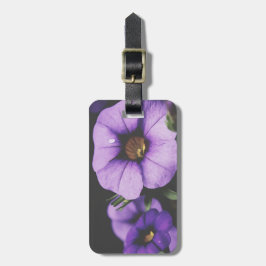 パープル ラベンダー ペチュニア 花の開花 ラゲッジタグ