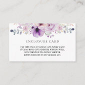 パープル ラベンダー リラックマ ウォーターカラー フラワーズ 封入カード エンクロージャーカード (正面)