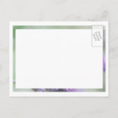 パープル ラベンダー 花の結婚式 | オーダーメイド 案内ポストカード (裏面)