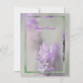 パープル ラベンダー 花 結婚式 | オーダーメイド 招待状 (裏面)