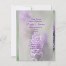 パープル ラベンダー 花 結婚 | オーダーメイド 招待状