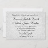 パープル&ラベ王室のンダーダマスクウェディング招待状 招待状 (裏面)