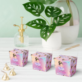 パープル リトル プリンセス ボール お菓子ボックス フェイバーボックス