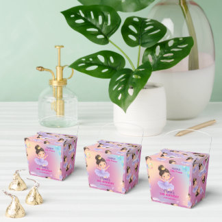 パープル リトル プリンセス ボール お菓子ボックス フェイバーボックス