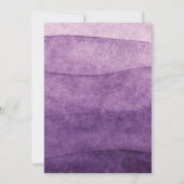 パープル レインボー ベイビー シャワー パステル 招待状 (裏面)