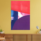 パープル&レッドグラフィティ – 通りアートコレクション キャンバスプリント (インサイチュ (リビング))