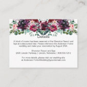 パープル レッド モーブ ピンク スプレー 封筒 カード (正面)