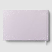 パープル ローズ ゴールド エレガントドレス ブライダルシャワー ゲストブック (裏面)