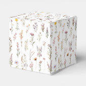 パープル ワイルドフラワーズ ブライダル シャワー オーダーメイド サンクス フェイバーボックス (裏面サイド)