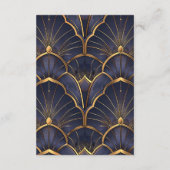 パープル ヴィンテージ アートデコ ウェディング エンクロージャーカード (裏面)