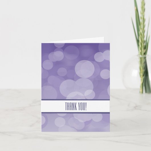 パープル《写真》ぼけ味ありがとう サンキューカード (正面)