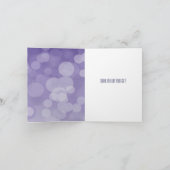 パープル《写真》ぼけ味ありがとう サンキューカード (内部)