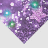 パープル《写真》ぼけ味フェイクグリッター&スタカラフルーズ 薄葉紙 (詳細)