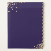 パープル〔占星術の〕十二宮図星占い金ゴールド星 プランナー手帳 (裏面)
