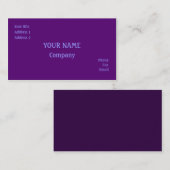 パープル 名刺 (正面/裏面)