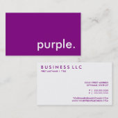 パープル. 名刺 (正面/裏面)
