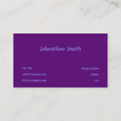 パープル 名刺 (裏面)