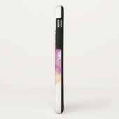 パープル+子猫、子猫の肖像画、白 Case-Mate iPhoneケース (裏面/左)