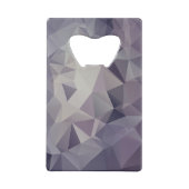 パープル・抽象芸術・ピラミッド・アート クレジットカード栓抜き (裏面)